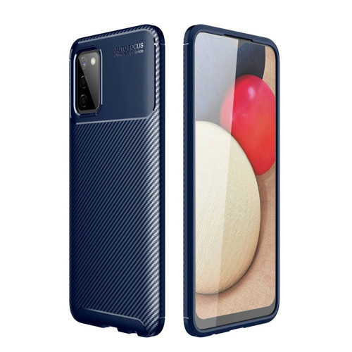Galaxy A02S Kılıf Auto Fus Karbon Kapak - Lacivert