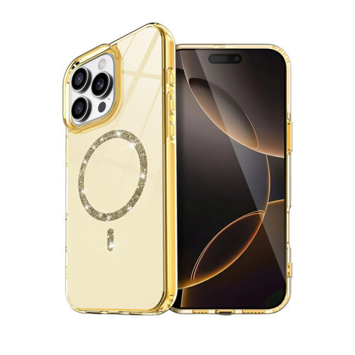 İphone 16 Pro Max Live Diamond Magsafe Kapak - Sarı