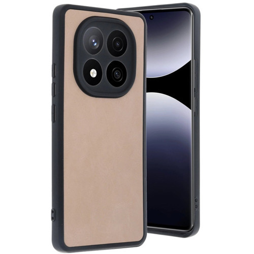 Note 14 Pro 5G Kılıf Aras Deri Kapak - Pudra