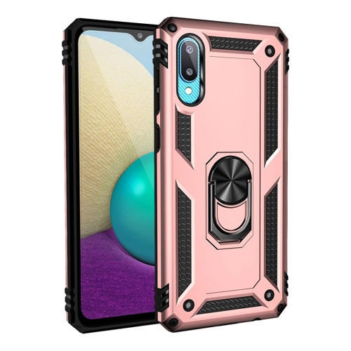 Galaxy A02 Kılıf Sofya Yüzüklü Kapak - Rose