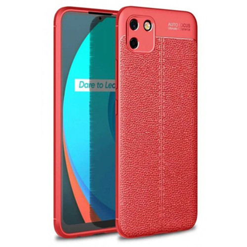 Realme C11 Kılıf Auto Fus Kapak - Kırmızı