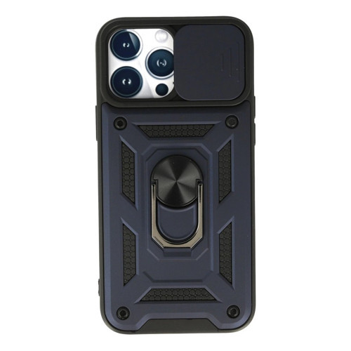 İphone 13 Pro Kılıf Pars Lens Yüzüklü - Lacivert