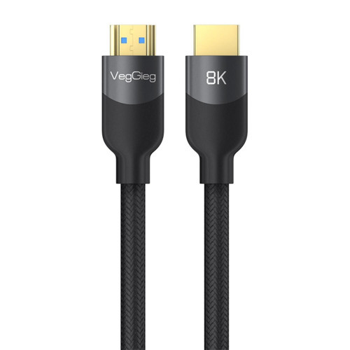 Premium 8K 60Hz 4K 120Hz HDCP ARC HDR Örgülü HDMI 2.1 Kablo 1.5 Metre