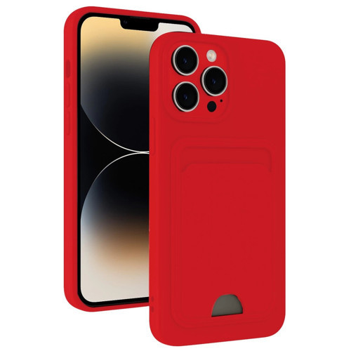 İphone 13 Pro Max Kılıf Kelvin Kartvizitli - Kırmızı
