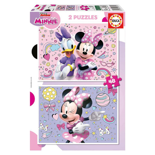 Çocuk Puzzle 2x48 Parça Disney Mini 19674