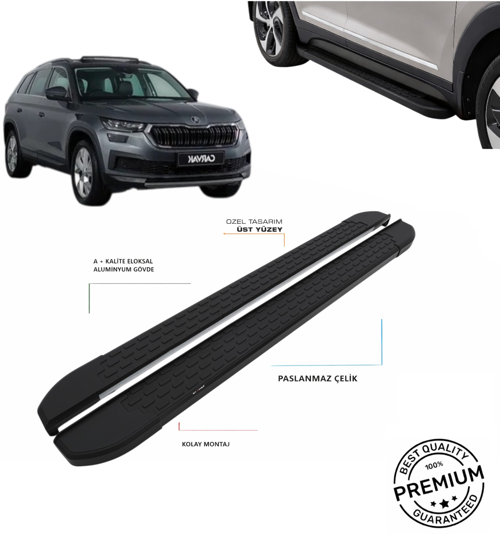 KODIAQ 2017 2018 2019 2020 2021 2022 2023 2024 ARACA ÖZEL SİYAH YAN BASAMAK