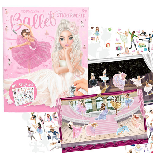 TOPModel Stickerworld Ballet – 110+ Çıkartmalı Kız Çocuk Bale Sticker Kitabı