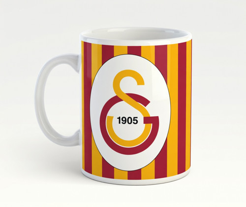 Çubuklu Taraftar Kupası Ay Yıldızlı Tasarım Galatasaray Futbol Kupa Bardak GS 1905 Kupa Bardağı