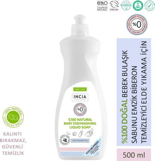 %100 Doğal Bebek Bulaşık Sabunu Bitkisel Emzik Biberon Temizleyici Vegan 500 ml