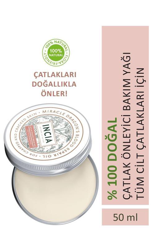 %100 Doğal Çatlak Önleyici Yağ Tüm Cilt Çatlakları İçin Organik Dirsek Topuk Vegan 50 ml