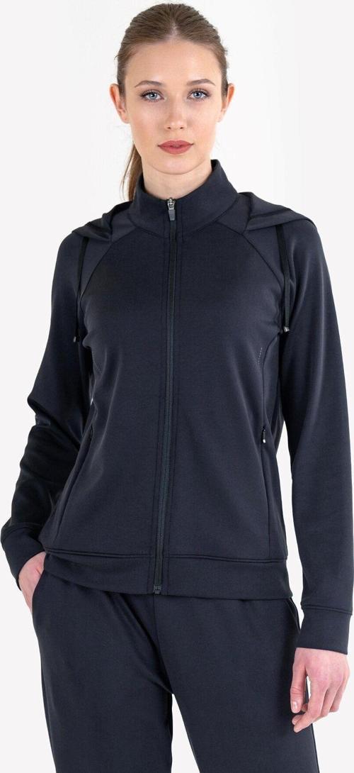 23NTBS002109633 Siyah Kadın Fermuarlı Kapüşonlu Sweatshirt