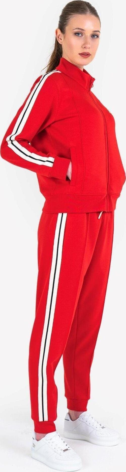 23NTBS002120003 Kırmızı Kadın Fermuarlı Sweatshirt