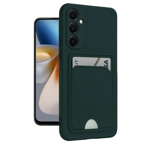 Galaxy A16 5G Kılıf Kelvin Kartvizitli - Koyu Yeşil