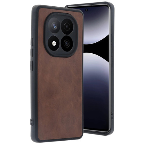 Note 14 Pro 5G Kılıf Aras Deri Kapak - Taba