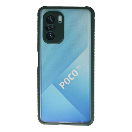 Po F3 Kılıf Miami Şeffaf - Koyu Yeşil