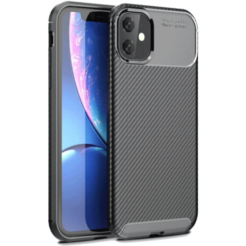 İphone 11 Kılıf Auto Fus Karbon Kapak - Siyah