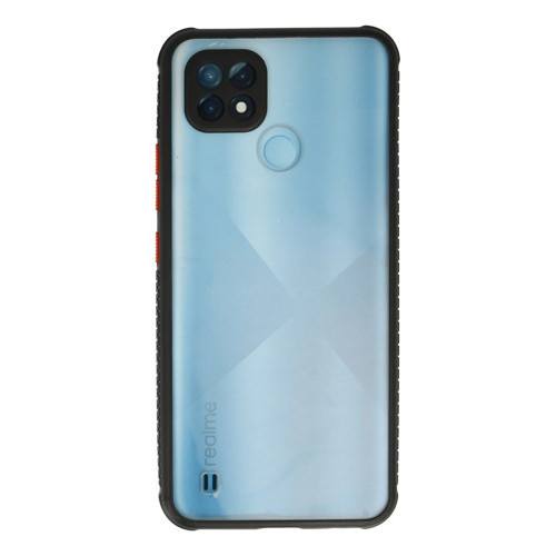 Realme C21 Kılıf Miami Şeffaf - Siyah