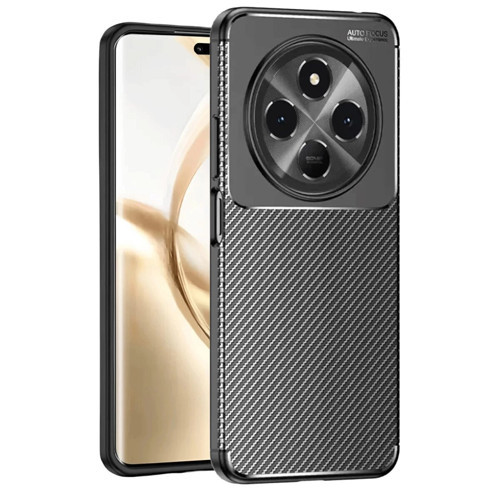Tecno Spark 30C Kılıf Auto Fus Karbon Kapak - Siyah