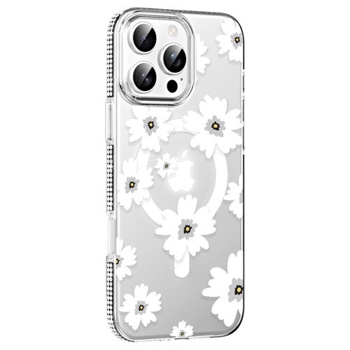Joko İphone 16 Pro Max Floral Magsafe Kapak - Beyaz