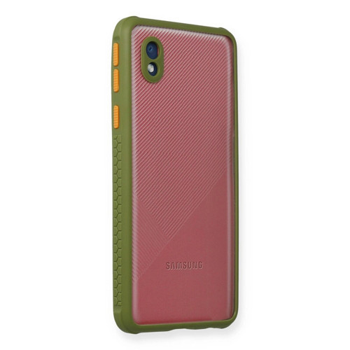 Galaxy A01 Core Kılıf Miami Şeffaf - Yeşil