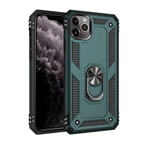 İphone 11 Pro Max Kılıf Sofya Yüzüklü Kapak - Yeşil