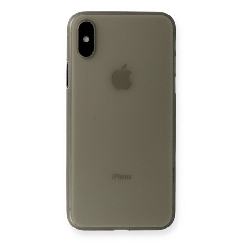 İphone Xs Max Kılıf Pp Ultra İnce Kapak - Gri