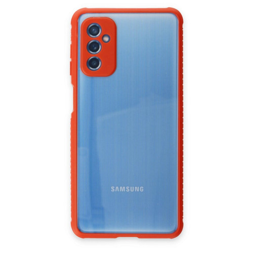 Galaxy M52 5G Kılıf Miami Şeffaf - Kırmızı