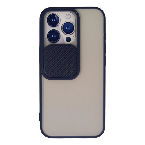 İphone 13 Pro Kılıf Palm Buzlu Kamera Sürgülü - Lacivert
