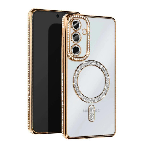 Galaxy S25 Edge Joke Simli Magneticsafe Kılıf - Gold