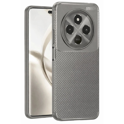 Tecno Spark 30C Kılıf Auto Fus Karbon Kapak - Gri