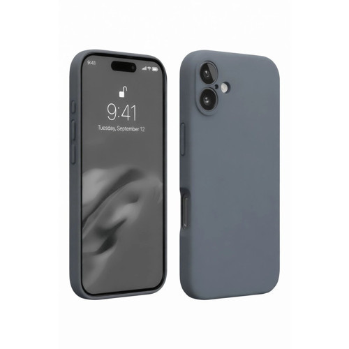 İphone 16 Plus Kılıf Nano İçi Kadife - Gri