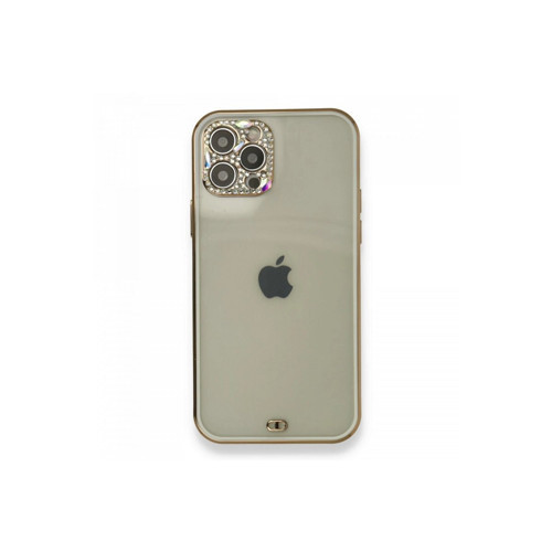 İphone 12 Pro Kılıf Liva Taşlı - Beyaz
