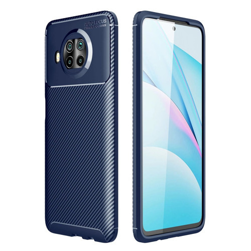 Mi 10T Lite Kılıf Auto Fus Karbon Kapak - Lacivert