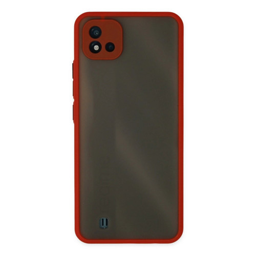 Realme C11 2021 Kılıf Montreal Kapak - Kırmızı