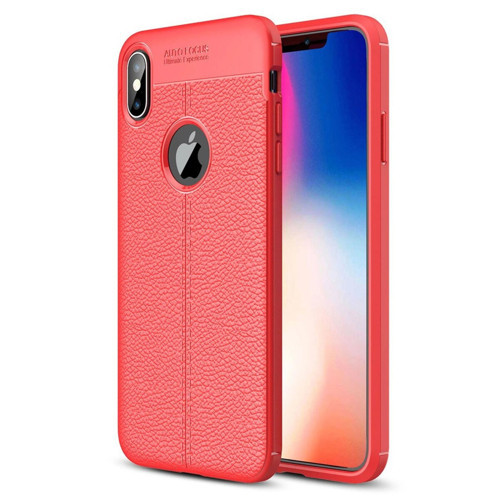 İphone Xs Max Kılıf Auto Fus Kapak - Kırmızı