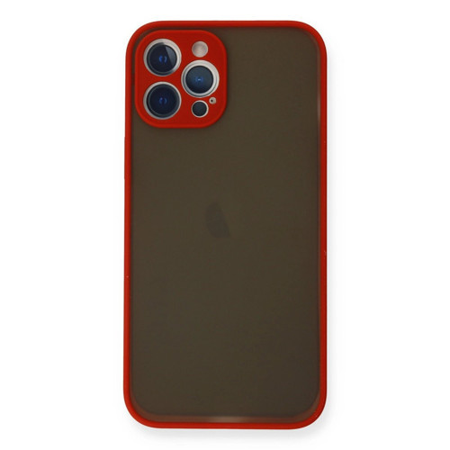 İphone 12 Pro Max Kılıf Montreal Kapak - Kırmızı