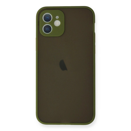 İphone 12 Mini Kılıf Montreal Kapak - Açık Yeşil