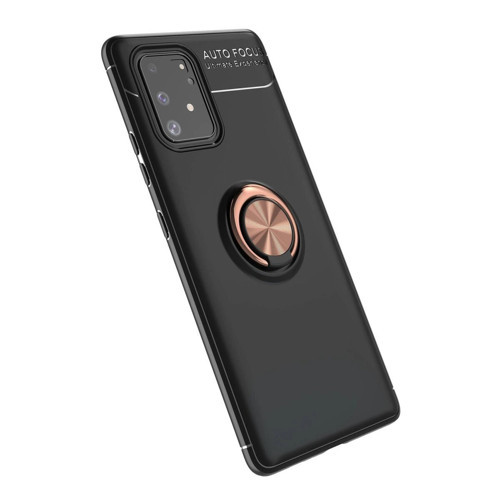 Galaxy A91 / S10 Lite Kılıf Range Yüzüklü - Siyah-Gold