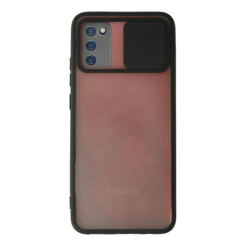 Galaxy A03S Kılıf Palm Buzlu Kamera Sürgülü - Siyah