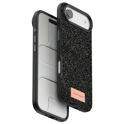 Onegif İphone 17 Air Bright Simli Kapak - Siyah