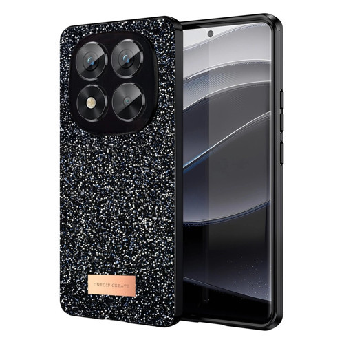 Onegif Note 14 Pro 5G Bright Simli Kapak - Siyah