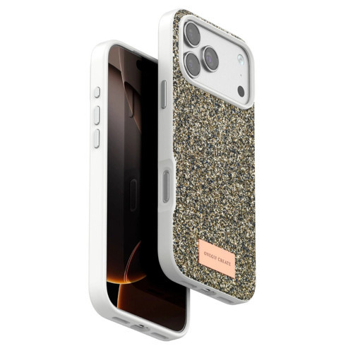 Onegif İphone 17 Pro Max Bright Simli Kapak - Çöl Titanyum