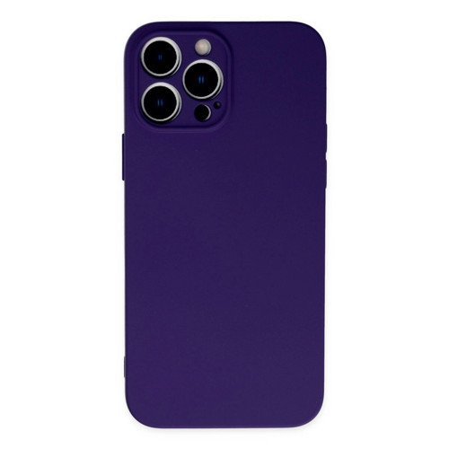 İphone 13 Pro Max Kılıf Nano İçi Kadife - Mor