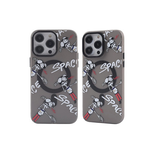 İphone 13 Pro Kılıf Apollo Magneticsafe Desenli Kapak - Apollo Siyah - 3