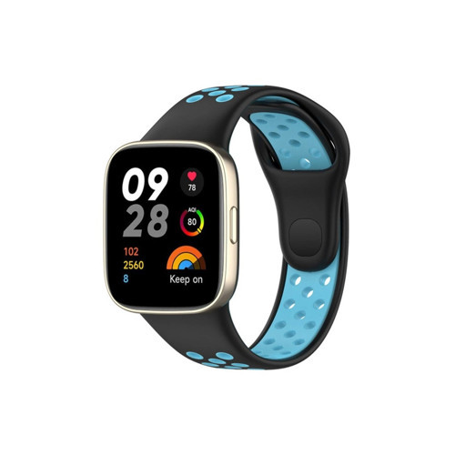 Watch 3 Spor Delikli Kordon - Siyah-mi