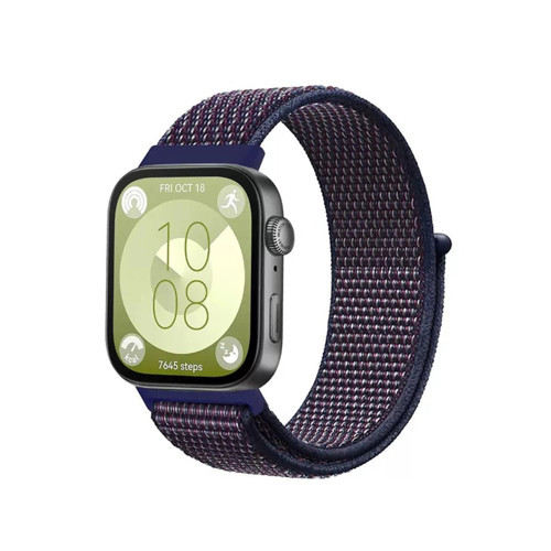 Huawei Fit 4 Hasırlı Cırtcırtlı Kordon - Mi-Beyaz