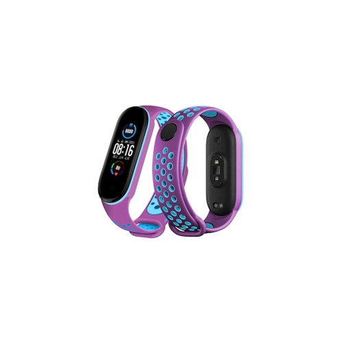 Mi Band 4 Spor Delikli Kordon - Mor-mi