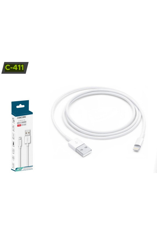 Tel Aks.şarj Kablo C-411 Lıghtnıng - Usb 5 Ic Data Şarj 1mt(APPLE)