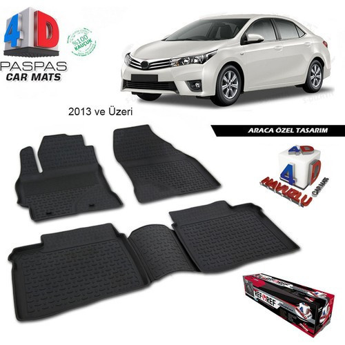 Toyota Corolla 4D Havuzlu Paspas 2013 ve Üzeri A+Plus