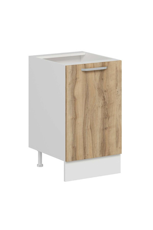 Mutfak Modül Duz Alt 1K1R 50Cm Dolap Beyaz Dore Mdf